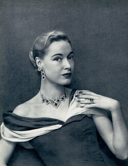 Cartier 1955 "Aux Lumières du Soir" Necklace, Ring, Earrings
