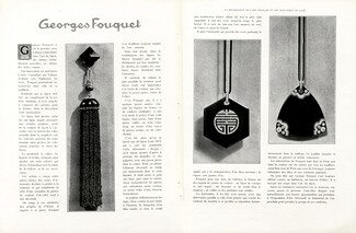 Georges Fouquet, 1924 - Pendants, Oriental Jewels, Art Deco, 2 pages