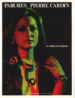 Parures Pierre Cardin 1971 Necklace, Bracelet, Earrings, Ring