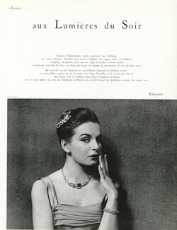 Chaumet 1955 Necklace, Bracelet, Hair Clip "Aux Lumières du Soir"