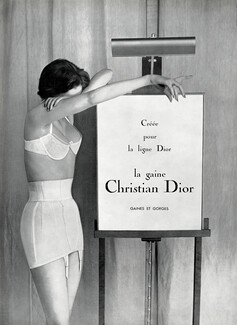 Christian Dior (Lingerie) 1955 Garter Belts, Brassiere, Photo Marai Marforen