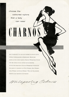 Charnos (Hosiery, Stockings) 1958 René Gruau