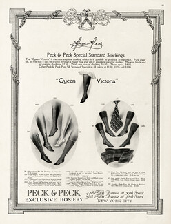 Peck & Peck (Hosiery, Stockings) 1914 Sock