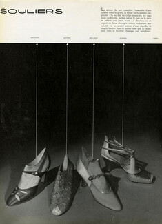 Hellstern (Shoes) 1937 Evening Shoes, Bunting