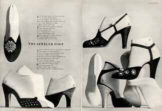 I. Miller, Jerro, Julianelli, Ferragamo (Pin by Coro), Delman 1950, "Dinner Shoes" Photo Ben Rose