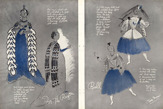 Bonwit Teller 1936 Olivier Messel "For the Rayon Ball", Ball Gowns