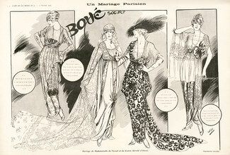 Boué Soeurs 1913 "Mariage Parisien", Wedding Dress, Evening Dresses