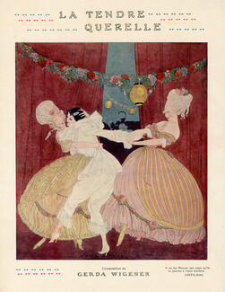 Gerda Wegener 1913 ''La Tendre Querelle'' Pierrot