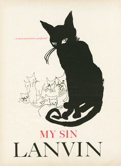 Lanvin (Perfumes) 1960 My Sin, Black Cat