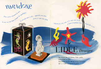 Bienaimé (Perfumes) 1947 "Paradoxe" Hippocampus, Mermaid