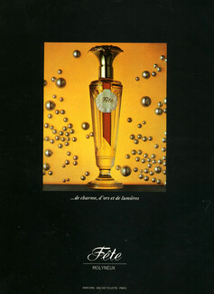 Molyneux (Perfumes) 1970 "Fête" Photo Henry Clarke