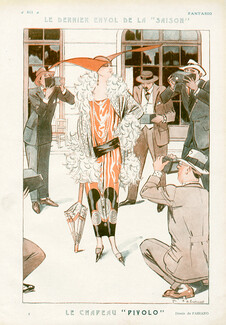 Le Chapeau "Pivolo", 1924 - Fabiano Photographers, Fashion Satire