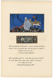 Lil-Aaroussa, 1919 - Brunelleschi La Guirlande, Arabic Poem, Pochoir, Text by Jean Hermanovits, 5 pages