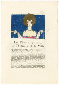 Les Chiffons Parisiens au Théâtre et à la Ville, 1920 - Robert Polack La Guirlande, Text by Madame de Mirecour, 4 pages