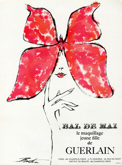 Guerlain (Cosmetics) 1965 "Bal de Mai", Making-Up, Butterfly