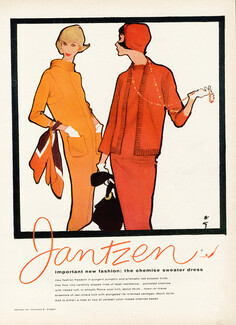 Jantzen (Sweater dress) 1958 René Gruau