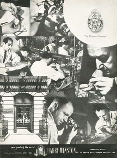 Harry Winston 1955 "The Winston Diamond", Shop Window, workshop