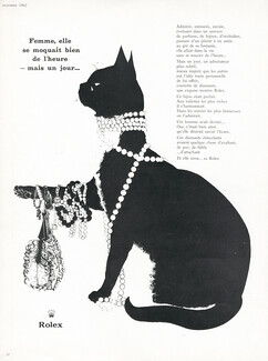 Rolex 1962 Pearls, Black Cat