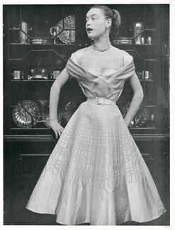 Jacques Heim 1951 Dancing Dress, satin Ducharne, Photo Philippe Pottier