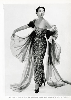 Balenciaga 1950 Evening Gown, Embroidery, Photo Seeberger