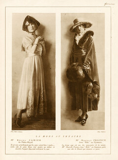 Doucet 1916 "La Mode au Théâtre" Marcelle Praince, Régina Camier