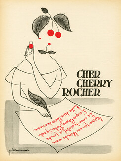 Cherry Rocher (Drinks) 1954 Philibert Charrin