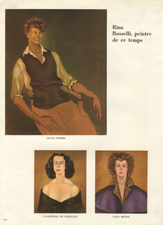 Rina Rosselli 1952 Comtesse De Noailles, Lady Mendl, Portraits