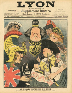 Lebègue 1900 "Le Nouvel Empereur de Chine" Albion, Italie, France, Russie