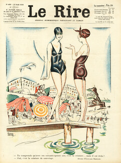 Edouard Bernard 1928 Bathing Beauty, Beach