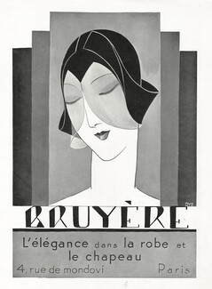 Bruyère 1929 Hat Art Deco Style Yan Bernard Dyl