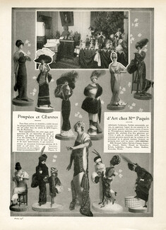 Poupées et Oeuvres d'Art chez Mme Paquin, 1910 - Dolls and Works of Art at Paquin Dolls, Callot Soeurs, Chéruit, Doeuillet, Drecoll, Paul Poiret, Redfern, Worth