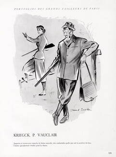 Kriegck & Paul Vauclair 1954 Hunting, Men's Clothing, Paul Isola