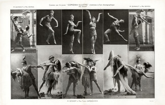 Demidoff & Tamara Gamsakourdia 1919 Melle Dourga, M Quinault, Melle Daunt, Russian Ballet