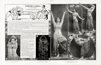 Sahary-Djeli 1912 "La Mystérieuse" Music Hall, Chorus Girl "La Danse Prohibée"