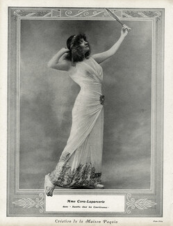Cora Laparcerie "Xantho chez les Courtisanes" 1910 Création Paquin