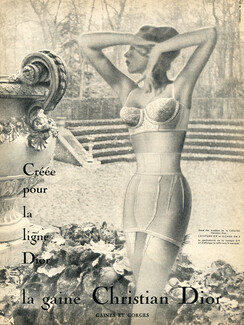 Christian Dior (Lingerie) 1956 Girdle, Bra