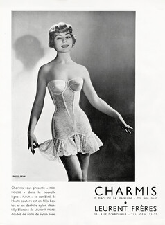 Charmis (Lingerie) 1956 Combiné, Dentelle Leurent Frères, Girdle