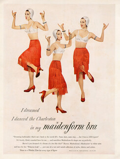Maidenform (Lingerie) 1950 Brassiere, Charleston Dance