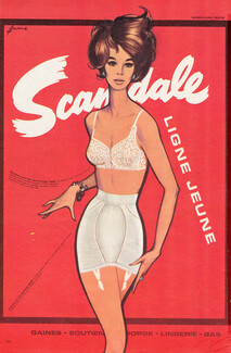Scandale (Lingerie) 1963 Pierre Couronne, Pin-Up