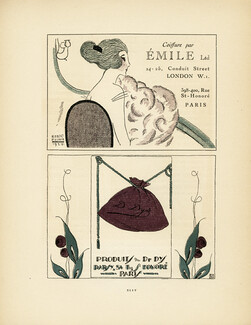 Emile (Hairstyle) & Dr Dys Darsy (Cosmetics) 1920 Robert Polack, Gazette du Bon Ton