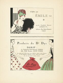 Emile (Hairstyle) & Dr. Dys Darsy (Cosmetics) 1920 Fromenti & Pigeat, Gazette du Bon Ton