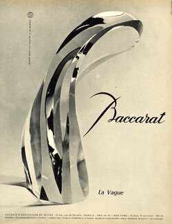 Baccarat (Crystal Glass) 1960 "La Vague"
