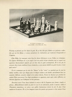 Robj 1930 Jeu d'échecs, Chess