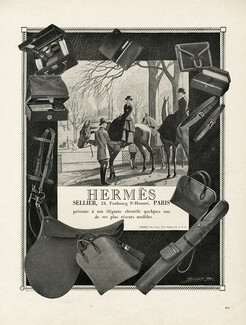 Hermès 1925 Saddle, Handbag, Belt, Maurice Taquoy, Amazone, Hunting