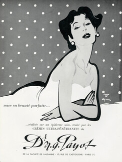 Payot (Cosmetics) 1954 Gruau, Version B