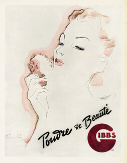 Gibbs (Cosmetics) 1946 Pierre Simon, Beauty Powder