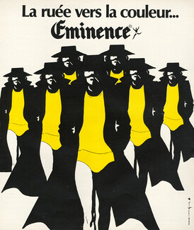 Eminence (Underwear) 1973 Men's Lingeries, René Gruau