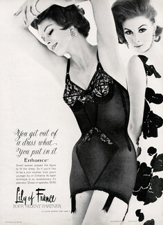 Lily of France (Lingerie) 1962 Corselette, Photo Maria Martel