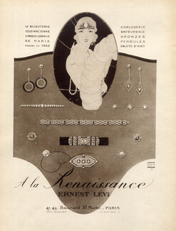 Ernest Levi (Jewels) 1924 "A la Renaissance" Art Deco Style