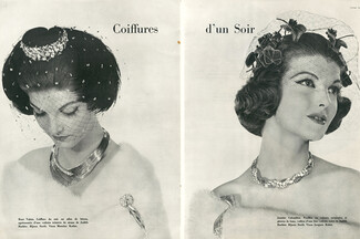 Sterlé (High Jewelry) 1958 Rose Valois (Millinery), Janette Colombier (Millinery)